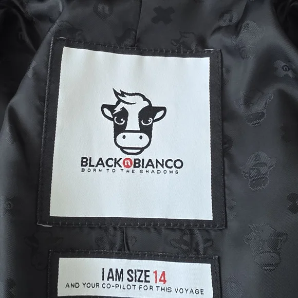 Black And Blanco Navy 3 Pc Suit Boys Size 14 - Picture 6 of 7